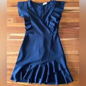 Altar'd State Navy Asymmetrical Dress